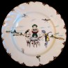 Dinner plate "Le Parisien" 19th century Creil Eggs