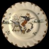 Dinner plate "Le Parisien" 19th century Creil Snails