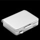 Rectangular pill box 4.6mm x 3.5mm x 1.2 cm silver