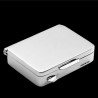 Rectangular pill box 4.6mm x 3.5mm x 1.2 cm silver