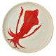 Majolica Squid large round dish