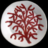 Majolica dinner plate gorgonian coral