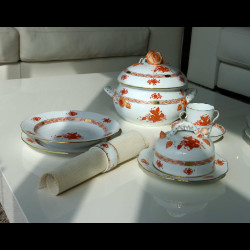 Tasse et sous tasse café Osier Apponyi Herend 