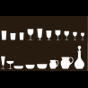 Water glass on stem crystal collection n°4