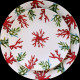 Assiette de table porcelaine Corail