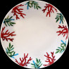 Porcelain deep plate Red Coral