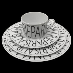 Porcelain dessert plate Graphic