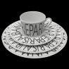 Porcelain dessert plate Graphic