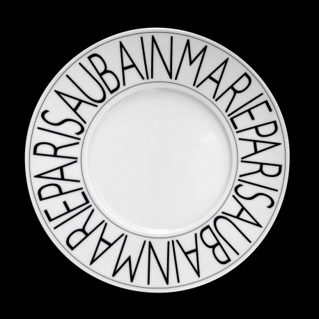 Porcelain dessert plate Graphic