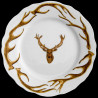 Limoges porcelain dinner plate antler deer and deer head