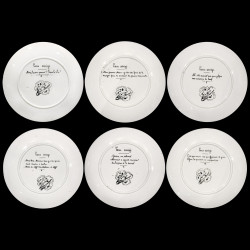 12 dinner plates "Paris assiégé" Creil & Montereau