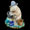 Onnaing style Barbotine Pig Tobacco Box
