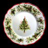 Majolica Christmas Tree dessert plate Red nose