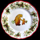 Majolica Deer dinner plate Red Nose Red nose