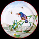 Boîte en tôle de 6 assiettes en tôle "Les Oiseaux" collection Buffon