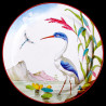 Decorative tin plate "The Birds" Buffon Great blue heron