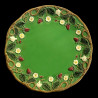 Majolica green dessert plate "George Sand"