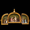 Crèche ronde triptyque