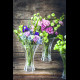 Large crystal sparkle vase