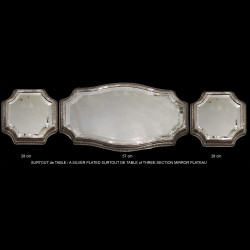 centre de table circa 1910 métal argenté