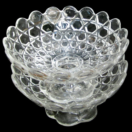 paire coupe en cristal baccarat XIXème D 18 cm