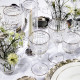 Platinum Cut Crystal White Wine Glass