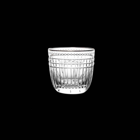 Platinum Cut Crystal Tumbler glass