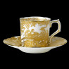 Royal Crown Derby Aves Gold Coffee cup & saucer