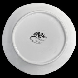 Assiette de table faïence Corail Gorgogne