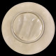 White barbotine asparagus plate Creil & Montereau