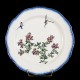 Bracquemond Dragonfly & Branch in flower plate D 25 cm