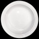 Lapins blancs - assiette creuse avec cloche D 23 cm