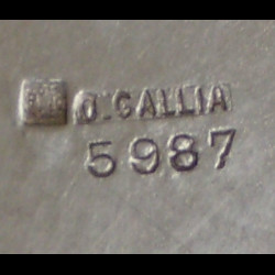 Paire Gallia salière RIC et RAC M.Ag Art Déco Baccarat