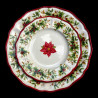 Majolica Christmas Tree dessert plate Red nose