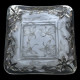 Silver-mounted crystal dish and box by l'Escalier de cristal