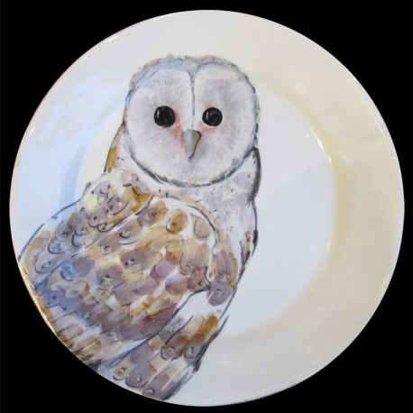 Hibou Assiette de table D 28 cm