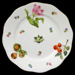 Assiette à dessert porcelaine Herend "Potager du Roi"