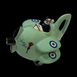 Théière avion biplan Carlton Ware