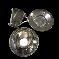 Paire de tasses à café Sue & Mare Gallia Christofle