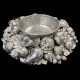 Surtout de table corbeille de fruit en argent par Buccellati