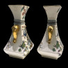 Vieillard Bordeaux vase anses éléphant décor japon la paire