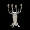 Four lights silvered bronze candelabra by Christofle c.1899