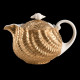 Golden porcelain teapot