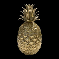 Seau à glaçon Ananas doré Mauro Manetti 1960 intérieur métal