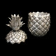 Pineapple Ice Bucket by Mauro Manetti, silver plated