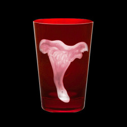 Verre tumbler en cristal Mushrooms