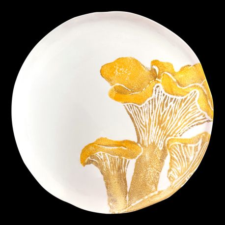 Assiette de table Chanterelles