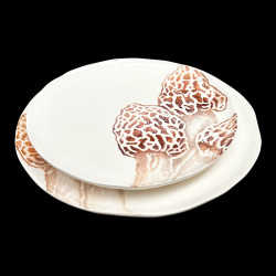 Assiette de table Morilles